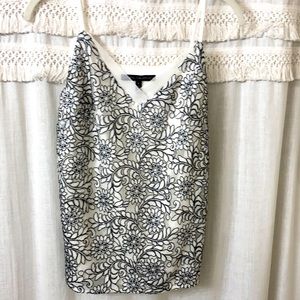 White House Black Market beaded dressy tank